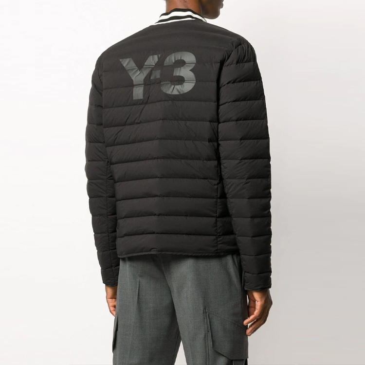 Purchase Y-3 Quilted Zipper Jacket with Logo Chest Pocket for Men in Black GK4580