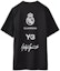 Buy Y-3 레알 마드리드 로고 프린트 블랙 반팔 티셔츠 스포츠웨어 HM6687