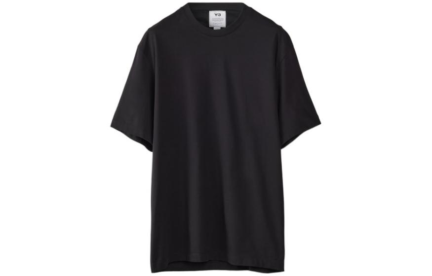 Lookbook Y-3 레알 마드리드 로고 프린트 블랙 반팔 티셔츠 스포츠웨어 HM6687