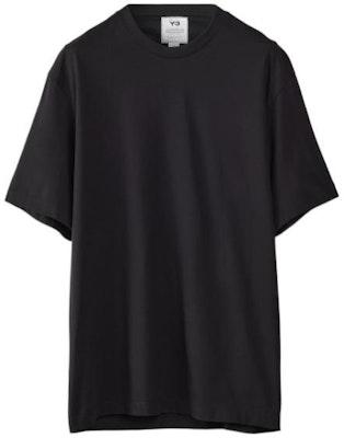 Y-3 레알 마드리드 로고 프린트 블랙 반팔 티셔츠 스포츠웨어 HM6687 Lookbook Y-3 레알 마드리드 로고 프린트 블랙 반팔 티셔츠 스포츠웨어 HM6687