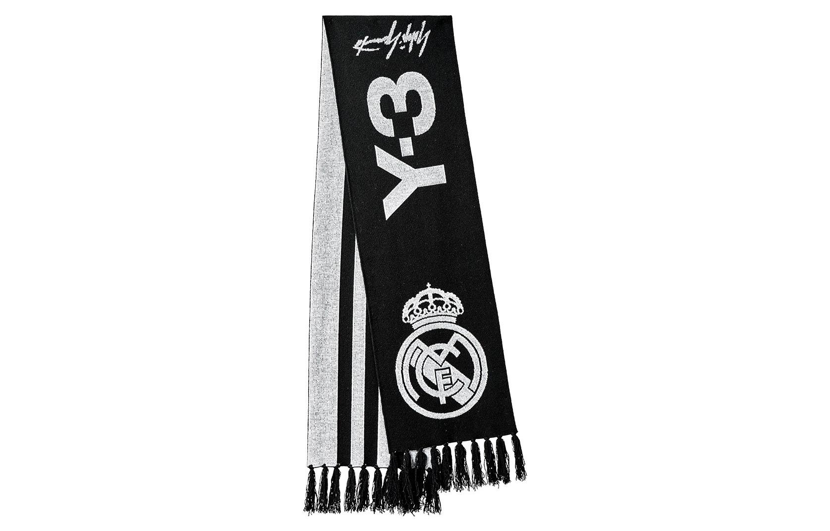 Order Y-3 Real Madrid Scarf with Side Lettering and Inner Stripes Unisex Couples款 HD3339