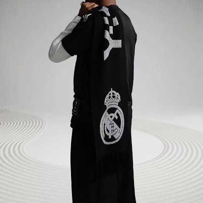 Y-3 Real Madrid Scarf with Side Lettering and Inner Stripes Unisex Couples款 HD3339 Purchase Y-3 Real Madrid Scarf with Side Lettering and Inner Stripes Unisex Couples款 HD3339