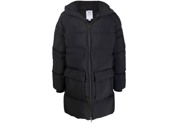 Y-3 Reberu Logo Puffer Long Sleeve Down Jacket Black HA5558 圖 2