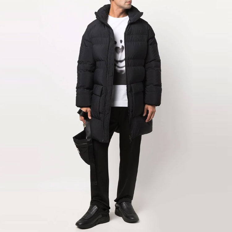 Y-3 Reberu Logo Puffer Long Sleeve Down Jacket Black HA5558 圖 4