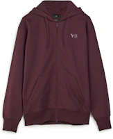 Y-3 Red Oversized Zip Hoodie for Men IV5619 Y-3 Red Oversized Zip Hoodie for Men IV5619