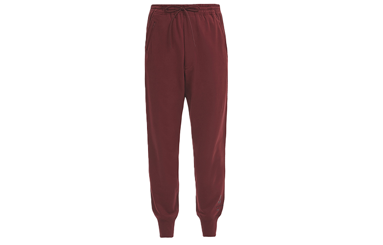 Y-3 Red Solid Color Unisex Casual Knit Joggers Pants DY7192
