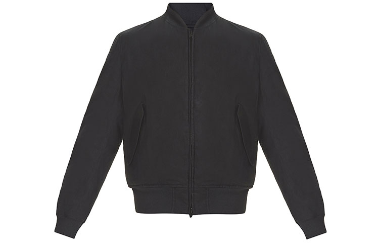 Shop Chaqueta Bomber Reversible Y-3 Unisex Negra con Cuello Baseball de Algodón DY7303