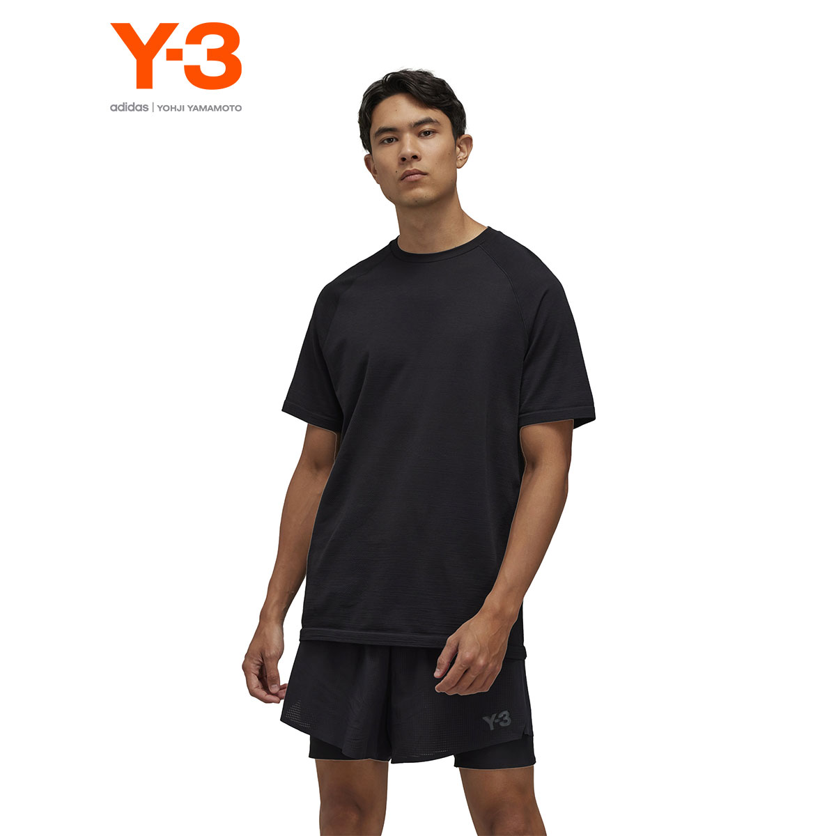 Sizing Y-3 Run Knit SS Crewneck T-Shirt  Black IW9993