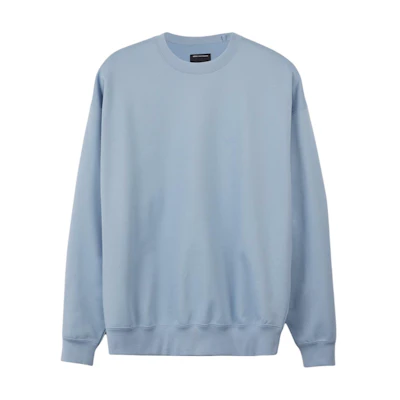 Y-3 Sky Blue Logo Print Crewneck Loose Fit Sweatshirt Unisex. JD9803
