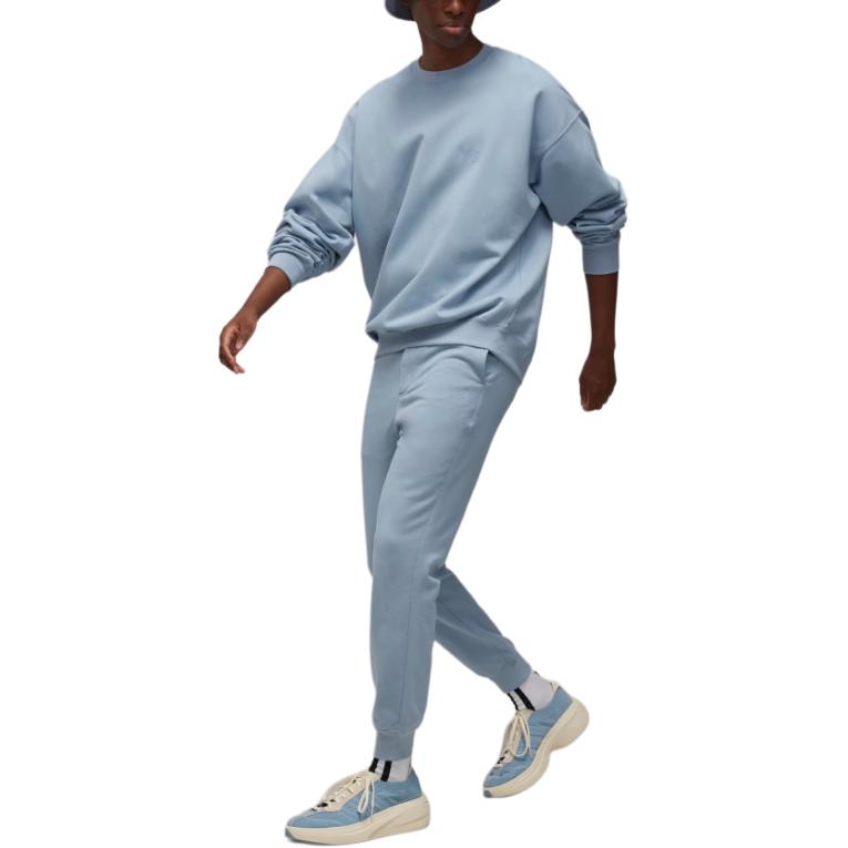 Shop Y-3 Baju Sejuk Unisex Logo Cetak Biru Langit Longgar. JD9803