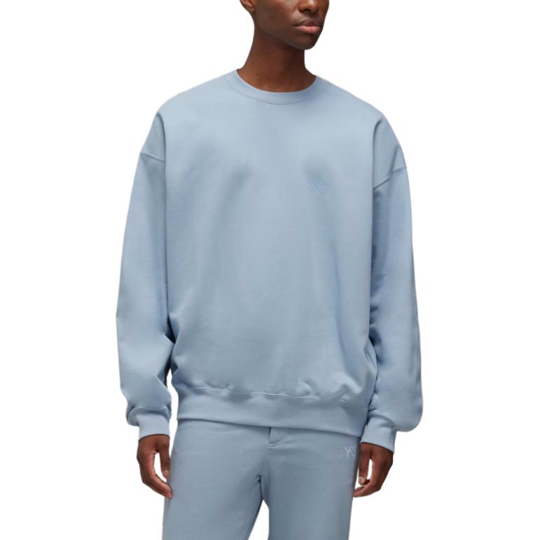 Purchase Y-3 Baju Sejuk Unisex Logo Cetak Biru Langit Longgar. JD9803