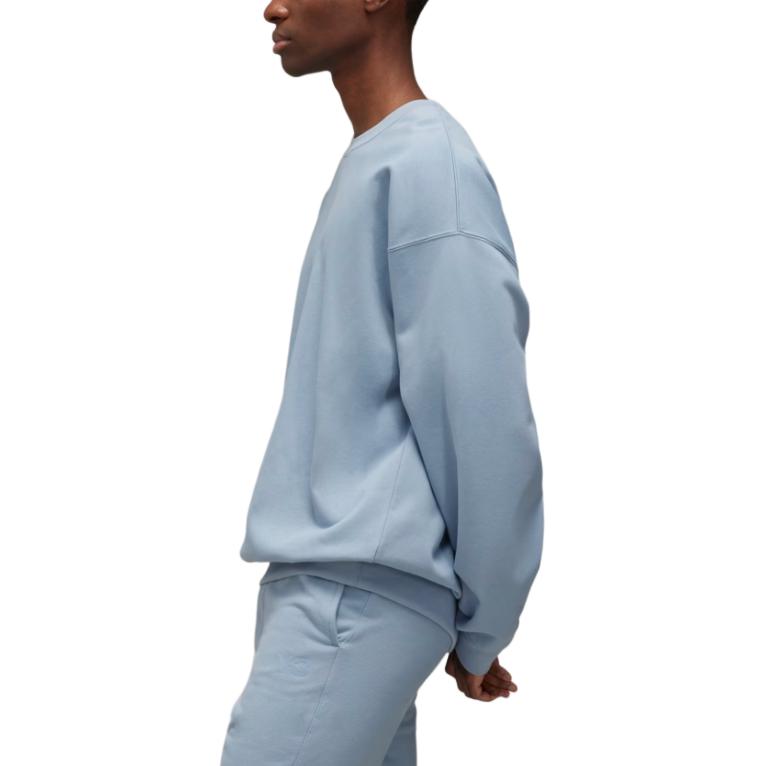 Sizing Y-3 Baju Sejuk Unisex Logo Cetak Biru Langit Longgar. JD9803