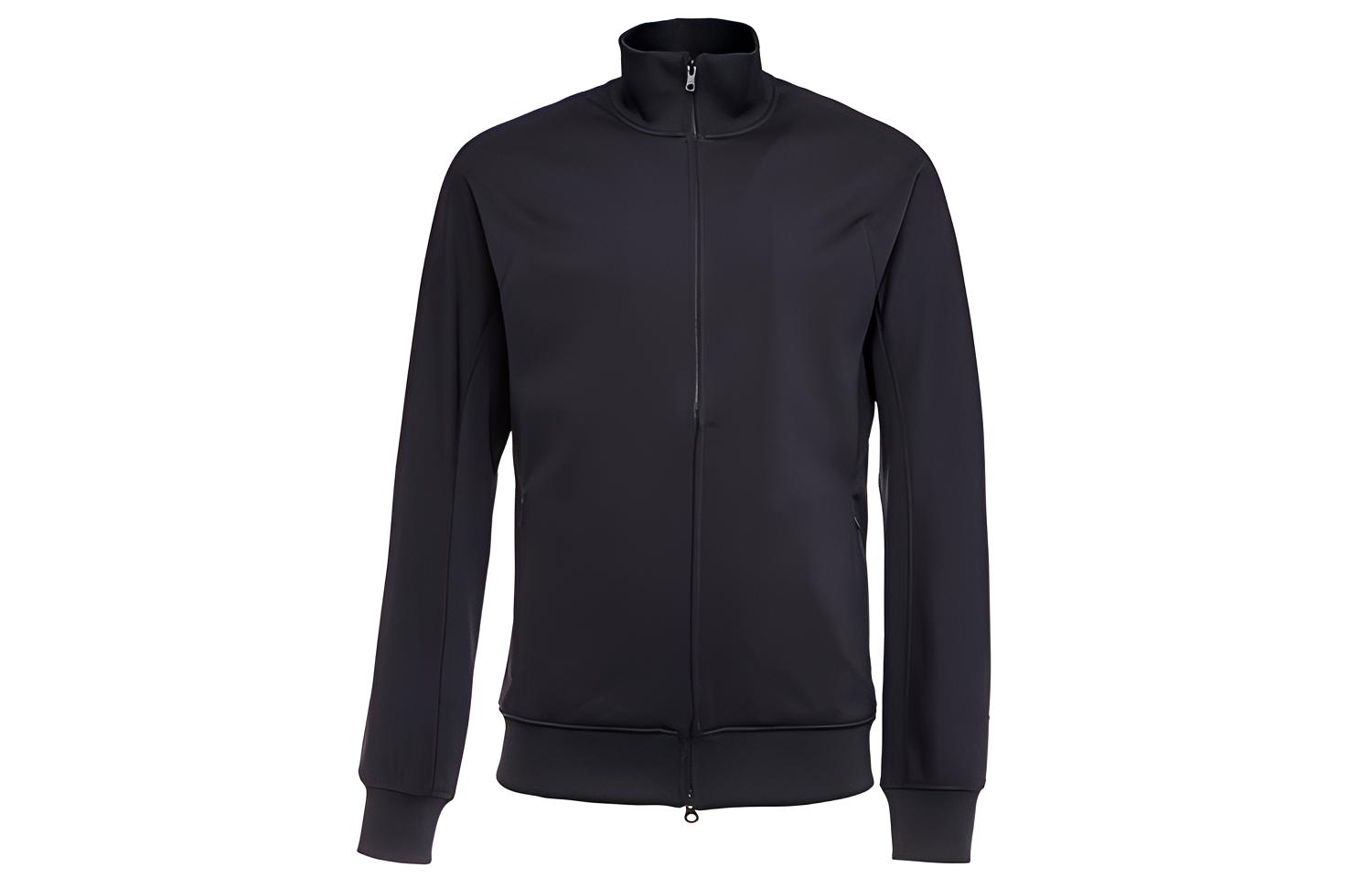 Y-3 Slim Fit Stand Collar Jacket with Side Zipper Pockets Grey DY7261