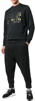 Y-3 Crewneck Slogan Print Sweatshirt Lengan Panjang Hitam DP0562 Purchase Y-3 Crewneck Slogan Print Sweatshirt Lengan Panjang Hitam DP0562