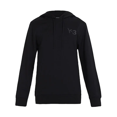 Y-3 Small Logo Casual Knit Hoodie Black CY6896
