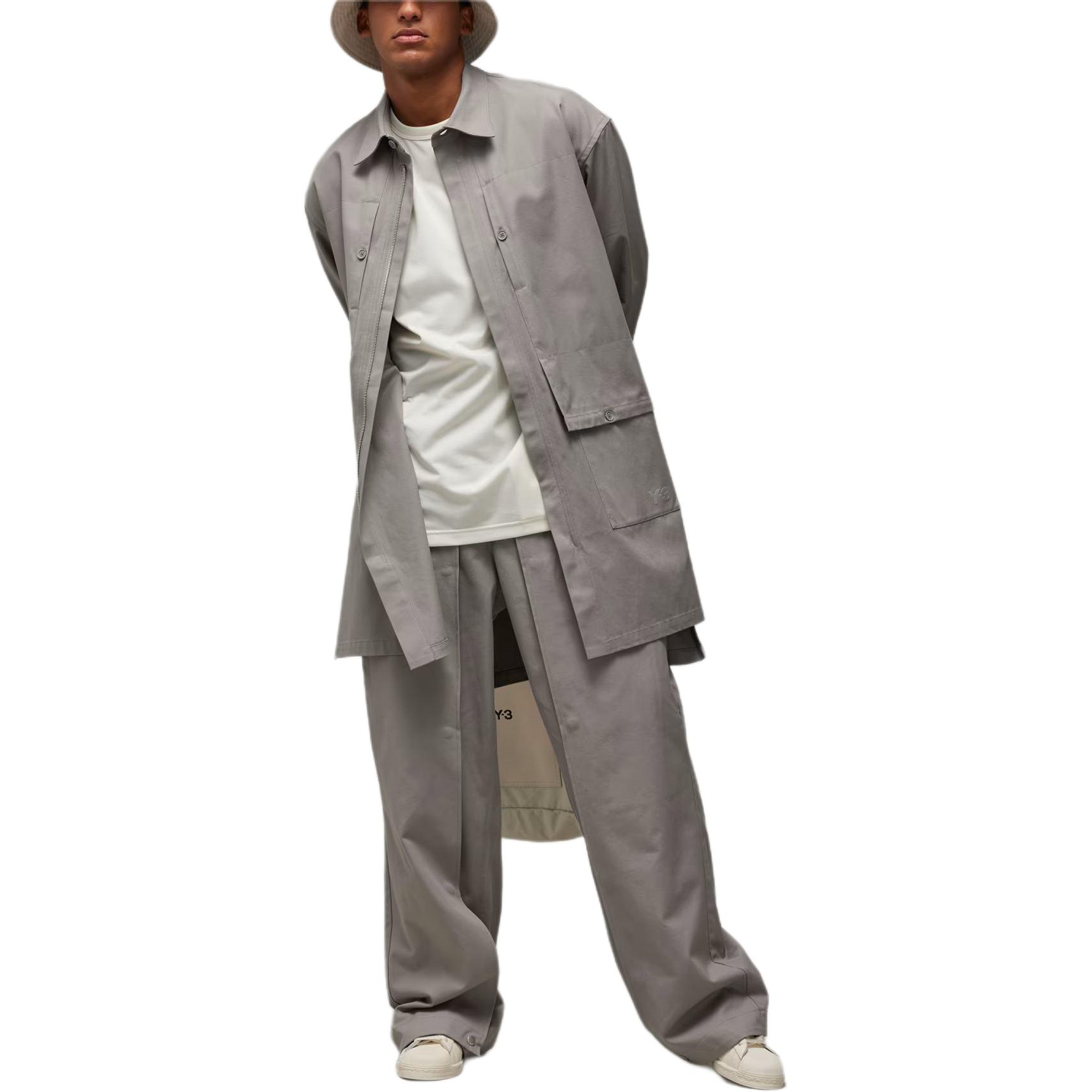 Purchase Y-3 Celana Kasual Unisex Abu-Abu dengan Kancing Snap. IV7733