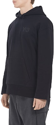 Y-3 Hoodie Hitam Solid dengan Logo Patch FN3379-58W Details for Y-3 Hoodie Hitam Solid dengan Logo Patch FN3379-58W