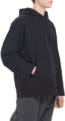 Y-3 Hoodie Hitam Solid dengan Logo Patch FN3379-58W Sizing Y-3 Hoodie Hitam Solid dengan Logo Patch FN3379-58W