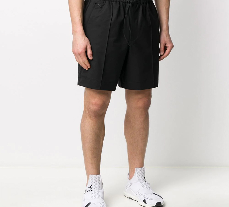 Shop Y-3 Solid Color Casual Sports Shorts Black FS3316