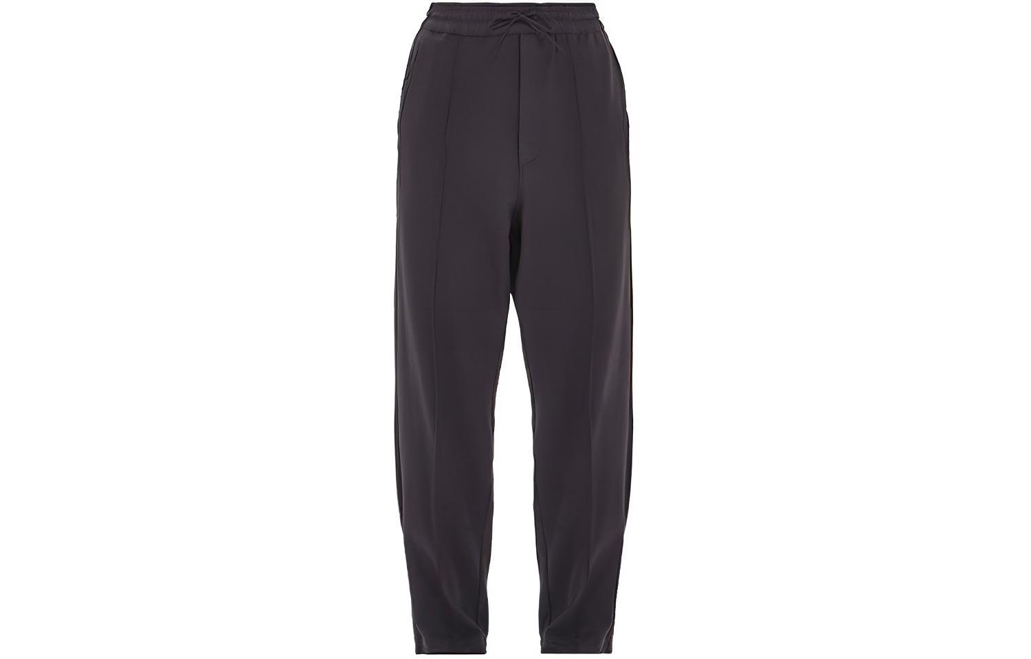 Order Y-3 黑色纯色抽绳直筒裤 FN3383