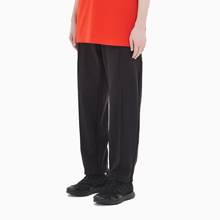 Details for Y-3 黑色纯色抽绳直筒裤 FN3383