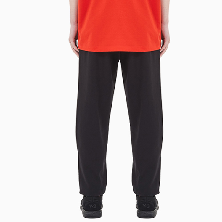Sizing Y-3 黑色纯色抽绳直筒裤 FN3383