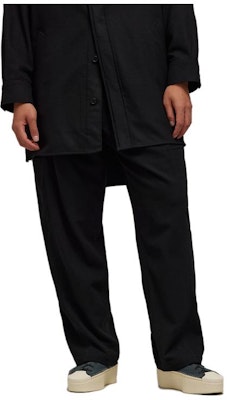 Y-3 솔리드 컬러 레이스업 캐주얼 팬츠 유니섹스 블랙 IL2152 Order Y-3 솔리드 컬러 레이스업 캐주얼 팬츠 유니섹스 블랙 IL2152