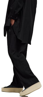 Y-3 솔리드 컬러 레이스업 캐주얼 팬츠 유니섹스 블랙 IL2152 Lookbook Y-3 솔리드 컬러 레이스업 캐주얼 팬츠 유니섹스 블랙 IL2152