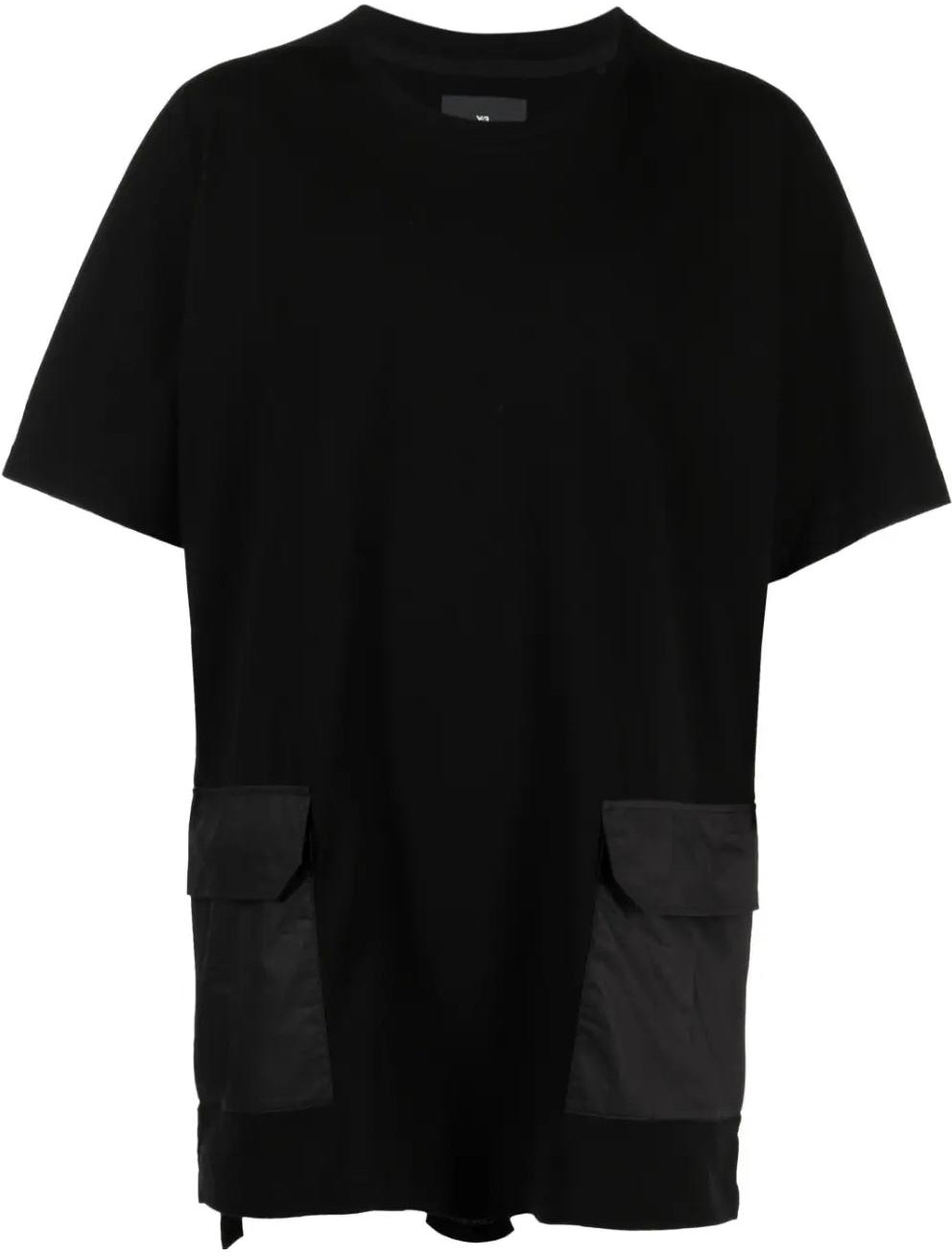 y-3-solid-color-logo-patch-casual-t-shirt-black-h63071