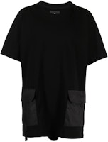 Y-3 Solid Color Logo Patch Casual T-Shirt Black H63071 Y-3 Solid Color Logo Patch Casual T-Shirt Black H63071