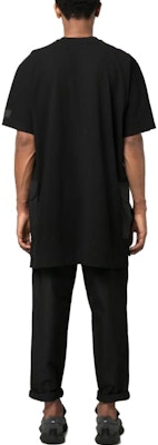 Y-3 솔리드 컬러 로고 패치 캐주얼 티셔츠 블랙 H63071 Shop Y-3 솔리드 컬러 로고 패치 캐주얼 티셔츠 블랙 H63071