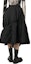 Shop Y-3 Solid Color Long Elastic Waist Casual Skirt Black IL2054