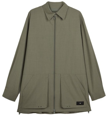 Y-3 Solid Color Loose Fit Zip Jacket Unisex Green IP7671 Buy Y-3 Solid Color Loose Fit Zip Jacket Unisex Green IP7671