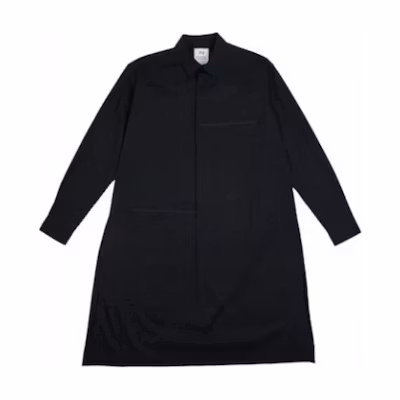 Y-3 Solid Color Polo Collar Long Sleeve Jacket Black FN3374