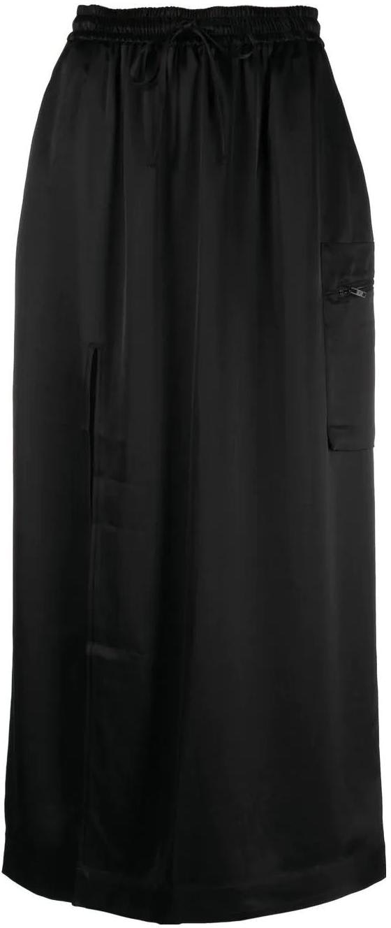y-3-solid-color-side-slit-elastic-waist-french-skirt-black-h63035