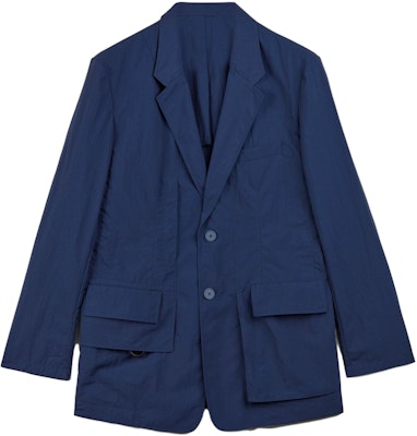 Y-3 Solid Color Wrinkled Button Blazer Unisex Tech Indigo IA1441 Buy Y-3 Solid Color Wrinkled Button Blazer Unisex Tech Indigo IA1441