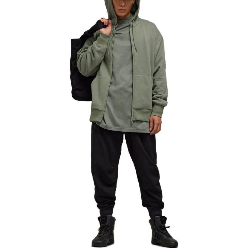 Lookbook Y-3 Solid Color Zip-Up Hoodie Jacket Unisex IP7703