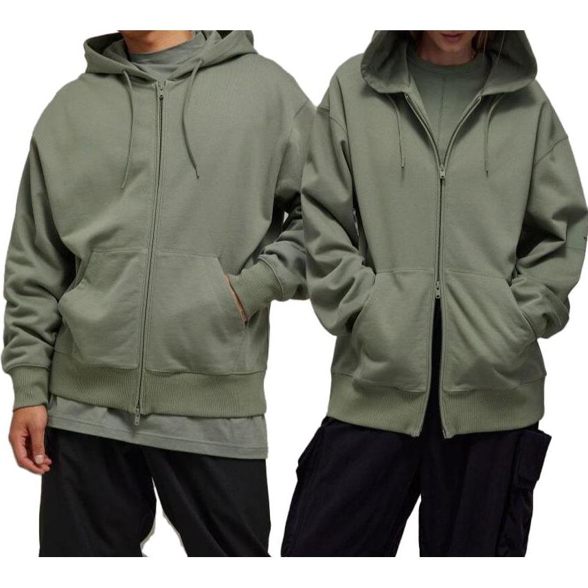 Details for Y-3 Solid Color Zip-Up Hoodie Jacket Unisex IP7703