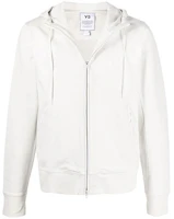 Y-3 Solid Color Zip Cotton Sweatshirt White HG6220 Y-3 Solid Color Zip Cotton Sweatshirt White HG6220
