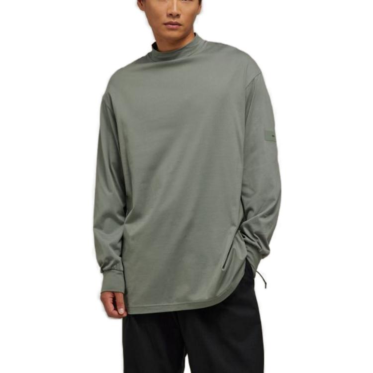 Lookbook Y-3 高领宽松长袖T恤 男女款 IP7705