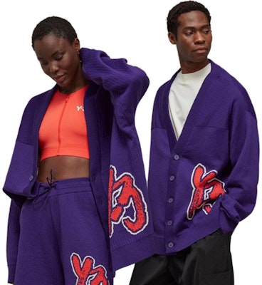 Kardigan Knit Logo Y-3 Unisex Biru Tua. IA3111 Lookbook Kardigan Knit Logo Y-3 Unisex Biru Tua. IA3111