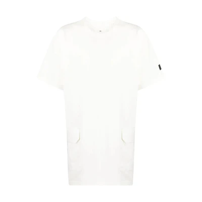 Y-3 Solid Logo Patch Crewneck Short Sleeve T-Shirt White (). HZ8863