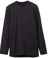 Y-3 Solid Oversized Crewneck Pullover Long Sleeve T-Shirt Unisex Black H44788 Y-3 Solid Oversized Crewneck Pullover Long Sleeve T-Shirt Unisex Black H44788