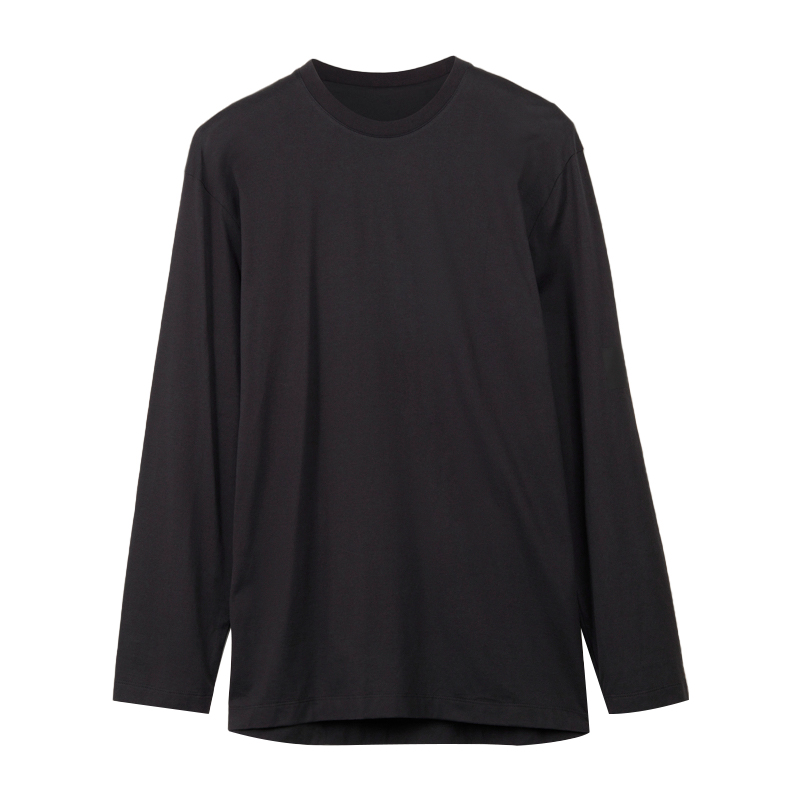 Order Y-3 Solid Oversized Crewneck Pullover Lengan Panjang Unisex Hitam. H44788
