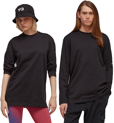 Y-3 Solid Oversized Crewneck Pullover Lengan Panjang Unisex Hitam. H44788 Purchase Y-3 Solid Oversized Crewneck Pullover Lengan Panjang Unisex Hitam. H44788