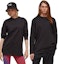 Purchase Y-3 Solid Oversized Crewneck Pullover Lengan Panjang Unisex Hitam. H44788