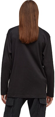 Y-3 Solid Oversized Crewneck Pullover Lengan Panjang Unisex Hitam. H44788 Cheap Y-3 Solid Oversized Crewneck Pullover Lengan Panjang Unisex Hitam. H44788