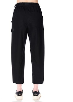 Y-3 Solid Panel Loose Tapered Casual Pants Unisex H63074 Purchase Y-3 Solid Panel Loose Tapered Casual Pants Unisex H63074