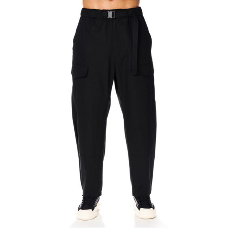 Details for Y-3 Solid Panel Loose Tapered Casual Pants Unisex H63074