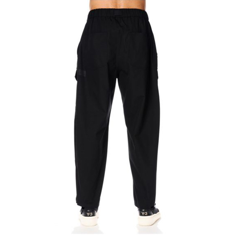 Sizing Y-3 Solid Panel Loose Tapered Casual Pants Unisex H63074